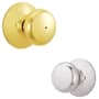Schlage Plymouth Privacy Lock Door Knob Set Polished Brass x Polished Chrome