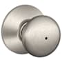 Schlage Plymouth Privacy Lock Door Knob Set Satin Nickel