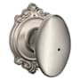 Schlage Siena Privacy Door Knob Set with Brookshire Trim Satin Nickel