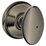 Schlage Siena Privacy Door Knob Set Antique Pewter