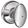 Schlage Siena Privacy Door Knob Set Bright Chrome