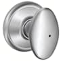 Schlage Siena Privacy Door Knob Set Satin Chrome