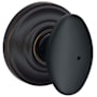 Schlage Siena Privacy Door Knob Set with Decorative Andover Trim Aged Bronze