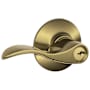 Schlage Accent Single Cylinder Keyed Entry Door Lever Set Antique Brass