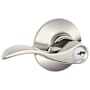 Schlage Accent Single Cylinder Keyed Entry Door Lever Set Polished Nickel