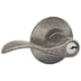 Schlage Accent Single Cylinder Keyed Entry Door Lever Set Distressed Nickel