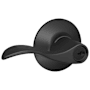 Schlage Accent Single Cylinder Keyed Entry Door Lever Set Matte Black