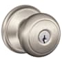Schlage Andover Keyed Entry Door Knob Set Satin Nickel