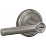 Schlage Custom Broadway Single Cylinder Keyed Entry Door Lever Set with Indy Trim Satin Nickel