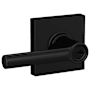 Schlage Broadway Single Cylinder Keyed Entry Door Lever Set with Collins Trim Matte Black