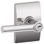 Schlage Broadway Single Cylinder Keyed Entry Door Lever Set with Decorative Century Trim Bright Chrome