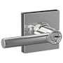 Schlage Broadway Single Cylinder Keyed Entry Door Lever Set with Collins Trim Bright Chrome