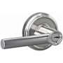 Schlage Custom Broadway Single Cylinder Keyed Entry Door Lever Set with Indy Trim Bright Chrome