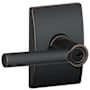 Schlage Broadway Single Cylinder Keyed Entry Door Lever Set with Decorative Century Trim Aged Bronze