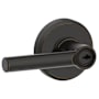 Schlage Broadway Single Cylinder Keyed Entry Door Lever Set with Decorative Greyson Trim Aged Bronze