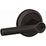 Schlage Custom Broadway Single Cylinder Keyed Entry Door Lever Set with Indy Trim Aged Bronze