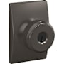 Schlage Bowery Single Cylinder Keyed Entry Door Knob Set with Decorative Century Trim Black Stainless