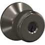 Schlage Bowery Keyed Entry Door Knob Set Black Stainless