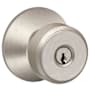 Schlage Bowery Keyed Entry Door Knob Set Satin Nickel