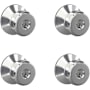 Schlage Bowery Keyed Entry Door Knob Set - Pack of 4 Bright Chrome