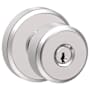 Schlage Bowery Keyed Entry Door Knob Set with Decorative Greyson Trim Bright Chrome