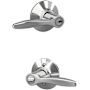 Schlage Delfayo Single Cylinder Keyed Entry Door Lever Set with Decorative Plymouth Trim Bright Chrome