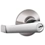 Schlage Elan Single Cylinder Keyed Entry Door Lever Set with Emergency Egress Bright Chrome