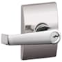 Schlage Elan Single Cylinder Keyed Entry Door Lever Set with Decorative Century Trim Bright Chrome
