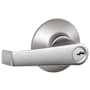 Schlage Elan Single Cylinder Keyed Entry Door Lever Set with Emergency Egress Satin Chrome