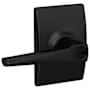 Schlage Eller Single Cylinder Keyed Entry Door Lever Set with Century Trim Matte Black