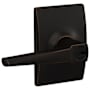 Schlage Eller Single Cylinder Keyed Entry Door Lever Set with Century Trim Aged Bronze