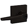Schlage Eller Single Cylinder Keyed Entry Door Lever Set with Collins Trim Aged Bronze