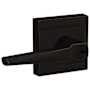 Schlage Eller Single Cylinder Keyed Entry Door Lever Set with Upland Trim Aged Bronze