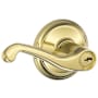 Schlage Flair Single Cylinder Keyed Entry Door Lever Set Polished Brass
