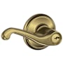 Schlage Flair Single Cylinder Keyed Entry Door Lever Set Antique Brass