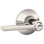 Schlage Latitude Single Cylinder Keyed Entry Door Lever Set Polished Nickel