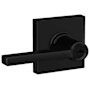 Schlage Latitude Single Cylinder Keyed Entry Door Lever Set with Collins Trim Matte Black