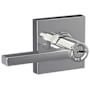 Schlage Latitude Single Cylinder Keyed Entry Door Lever Set with Collins Trim Bright Chrome