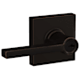 Schlage Latitude Single Cylinder Keyed Entry Door Lever Set with Collins Trim Aged Bronze