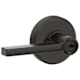 Schlage Latitude Single Cylinder Keyed Entry Door Lever Set with Decorative Greyson Trim Aged Bronze