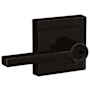 Schlage Latitude Single Cylinder Keyed Entry Door Lever Set with Upland Trim Aged Bronze