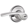 Schlage Merano Single Cylinder Keyed Entry Door Lever Set Bright Chrome