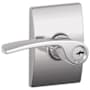 Schlage Merano Single Cylinder Keyed Entry Door Lever Set with Decorative Century Trim Bright Chrome