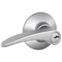 Schlage Manhattan Single Cylinder Keyed Entry Door Lever Set Satin Chrome