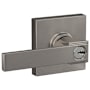 Schlage Northbrook Single Cylinder Keyed Entry Door Lever Set with Collins Trim Satin Nickel