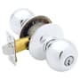 Schlage Orbit Keyed Entry Door Knob Set Polished Chrome