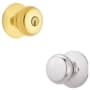 Schlage Plymouth Keyed Entry Door Knob Set Polished Brass x Polished Chrome