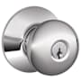 Schlage Plymouth Keyed Entry Door Knob Set Bright Chrome