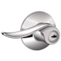 Schlage Sacramento Single Cylinder Keyed Entry Door Lever Set Bright Chrome