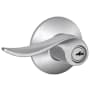 Schlage Sacramento Single Cylinder Keyed Entry Door Lever Set Satin Chrome